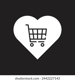 wishlist icon vector template illustration logo design