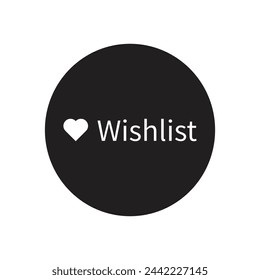 wishlist icon vector template illustration logo design