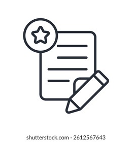 wishlist icon. vector.Editable stroke.linear style sign for use web design,logo.Symbol illustration.