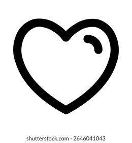 wishlist line icon editable vektor