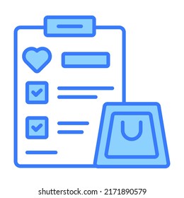 Wishlist Modern concepts design, vector illustration