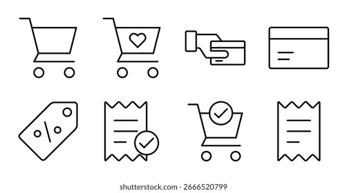 Wishlist and Payment Icon Collection for UI