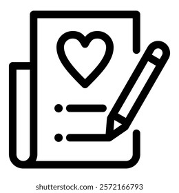 Wishlist Simple Vector Icon Collection