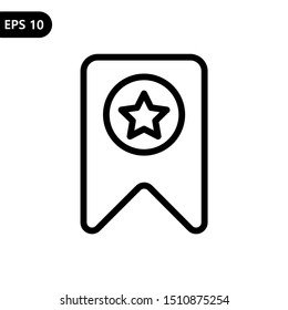 Wishlist with star icon vector illustration logo template. for app. eps10