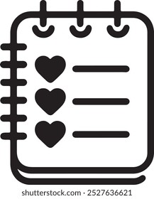 Wishlist Vector Icon. Ideal for E-commerce and Shopping Platforms.