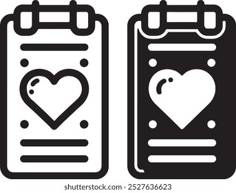 Lista de deseos Icono de Vector. Ideal para el comercio electrónico y las plataformas de compras.