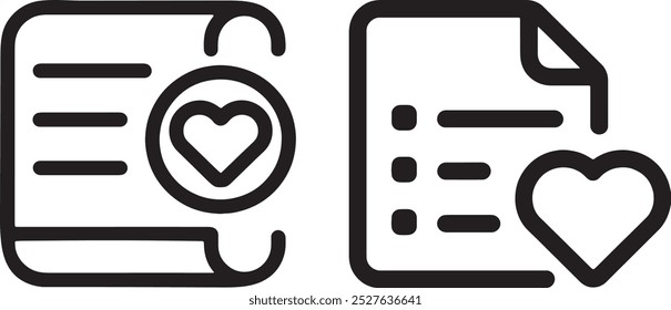 Wishlist Vector Icon. Ideal for E-commerce and Shopping Platforms.