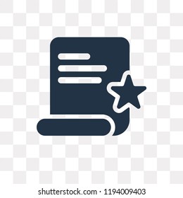 Wishlist vector icon isolated on transparent background, Wishlist transparency concept can be used web and mobile