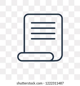 Wishlist vector outline icon isolated on transparent background, high quality linear Wishlist transparency concept can be used web and mobile