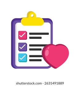 Wishlist Vector style icon. Eps 10 file