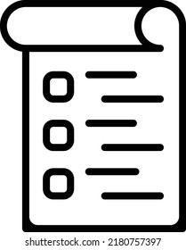 Wishlist web page line icon