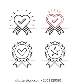 wishlist's icons vector editable eps 10 high quality file