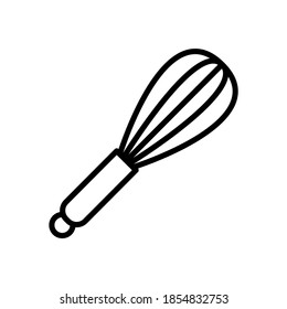 Wisk. Outline simple vector icon. Icon, symbol, geometric, doodle. Kitchen utensils