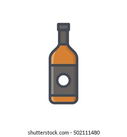 Wiskey Food Drink Alcohol Beverage Icon Colored