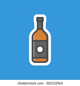 Wiskey Icon Stickers Food Beverage Alcohol Drink
