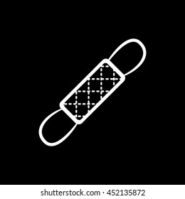 Wisp Of Bast Flat Icon On Black Background