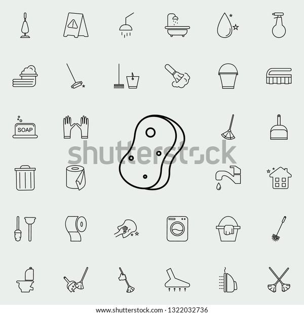 wisp icon. Cleaning icons universal set for web
and mobile