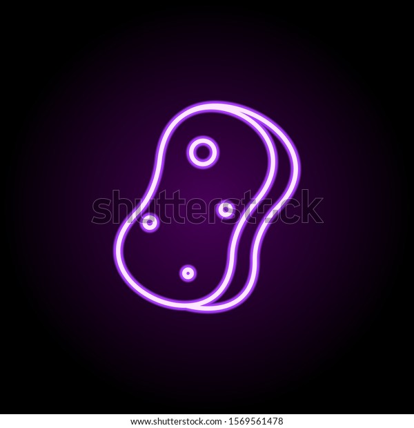 Wisp neon icon.
Simple thin line, outline vector of cleaning icons for ui and ux,
website or mobile
application