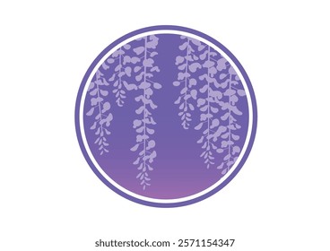 Wisteria flower accent ( circular)