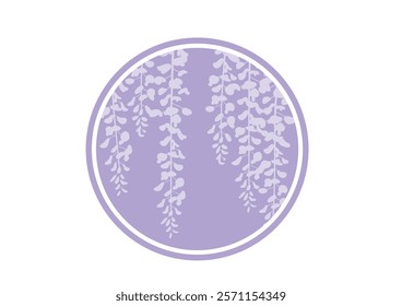 Wisteria flower accent ( circular)