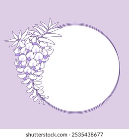 Ilustración de material de Vector de flores de Wisteria