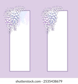 Ilustración de material de Vector de flores de Wisteria