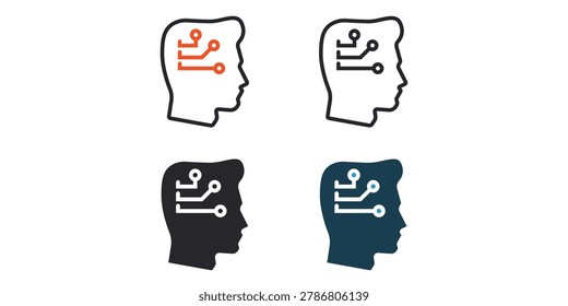 wit icons outline and Flat Style,transparent background