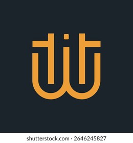 Design-Symbol für WIT-Buchstabe-Logo