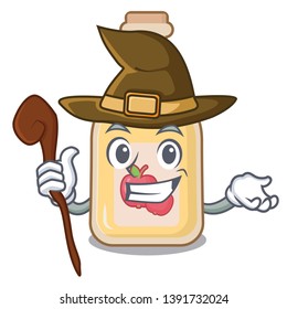 Witch apple cider in the character shape