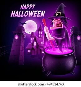 witch banner for halloween