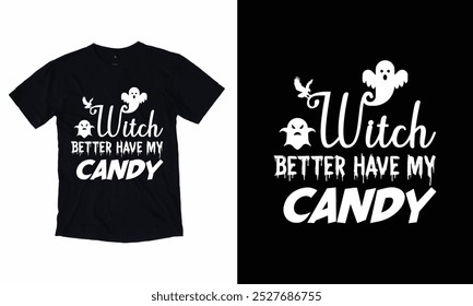 Die Hexe sollte lieber mein süßes Halloween T-Shirt Design haben.