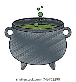 witch boiler isolated icon