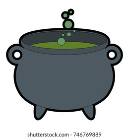 witch boiler isolated icon