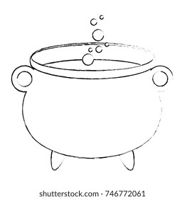 witch boiler isolated icon