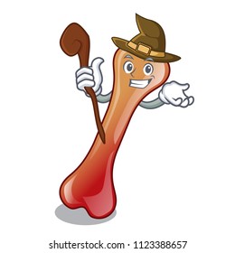 Witch bone jelly candy mascot cartoon