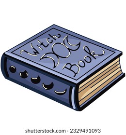Witch book. Witchcraft and Magic. Vector.