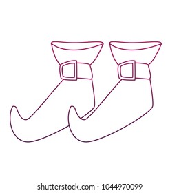 Witch boots cartoon