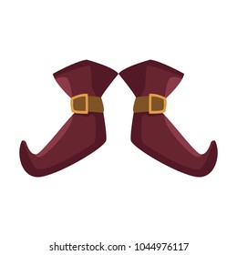 Witch boots cartoon
