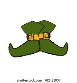 Witch boots isolated