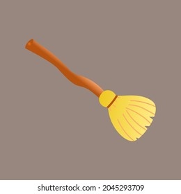 Witch broom clipart vector image