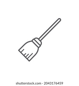 Witch Broom Halloween icon for business website,apps, and many more