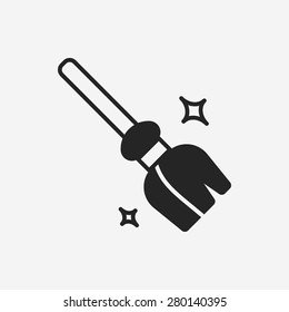 witch broom icon
