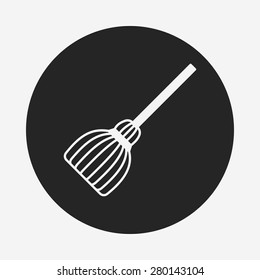 witch broom icon