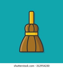 witch broom icon