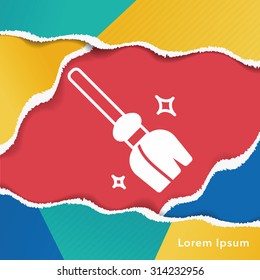 witch broom icon