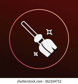 witch broom icon