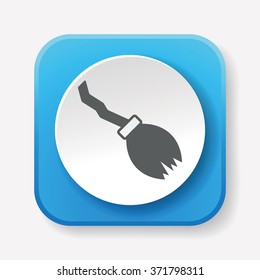witch broom icon