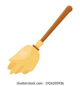 
Witch broom icon design, vector of broomstick 