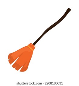 Witch Broom Icon On White Background