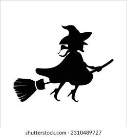 Witch Broom Icon , Vector Graphics